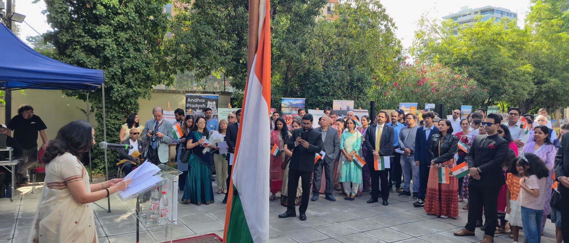 77th Republic Day celebration at the Embassy of India, Santiago