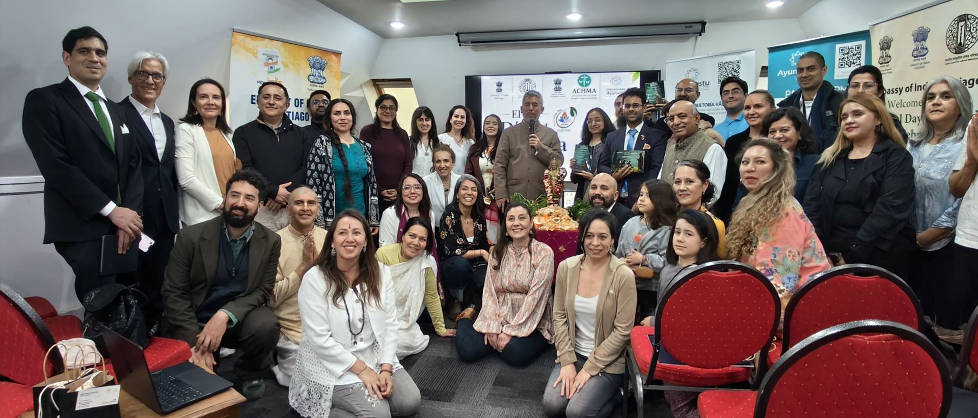 Ayurveda Day 2026 celebration with Universidad Ayurveda in Santiago